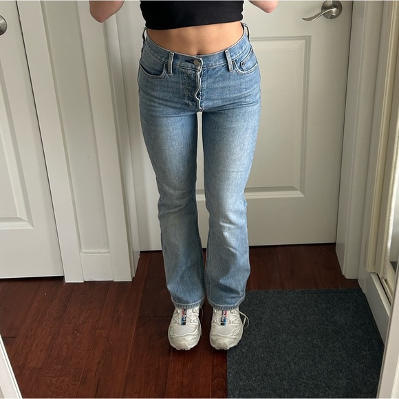 Aritzia Denim - Denim Forum Bailey High Rise Crop Flare